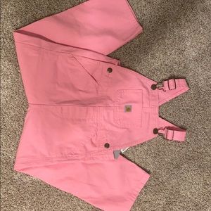 Pink Carhartt overalls